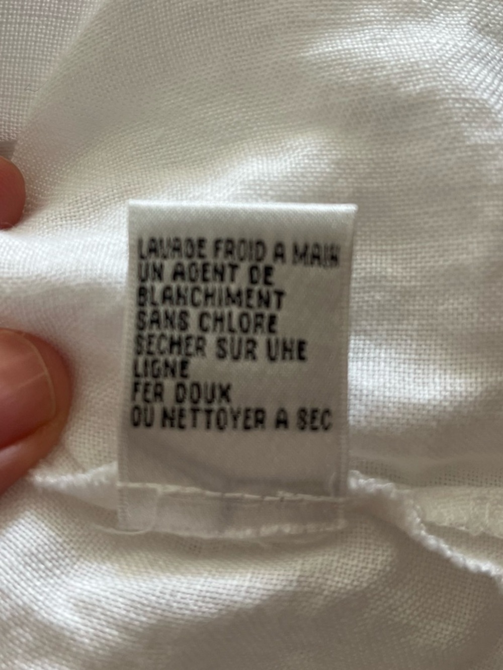Talbots White Irish Linen Shirt 100% linen gently worn - Picture 10 of 11